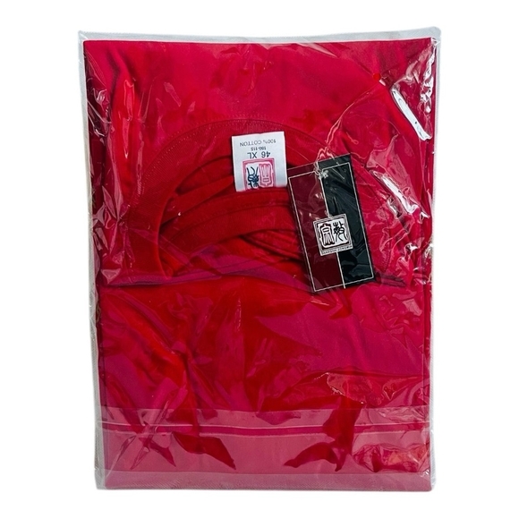 New Shanghai Zongmin Mens T-shirt Red Dragon Short Sleeve Tee Size XL Cotton Tee - Picture 2 of 3